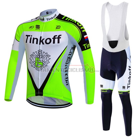 Abbigliamento Ciclismo Tinkoff ML 2016 verde e nero